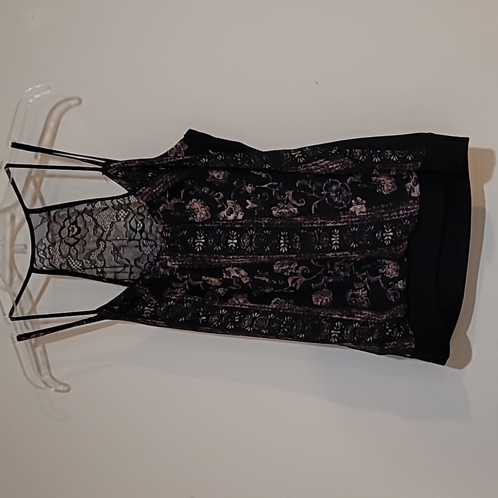 NWT * 2 Maurice Tops Black Top & Red/Maroon Top both wtih Lace Back - Picture 5 of 15
